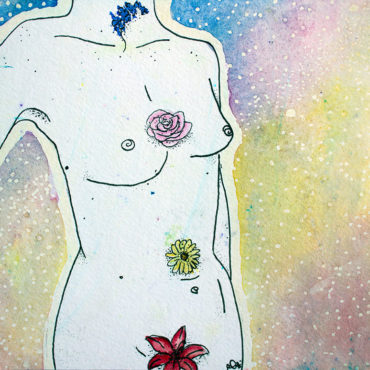 Chakra Flowers Illustration