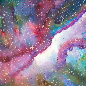 Purple Galaxy Greetings Card For Sale Shop