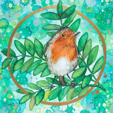 Robin Illustration for Print and Greeting cards