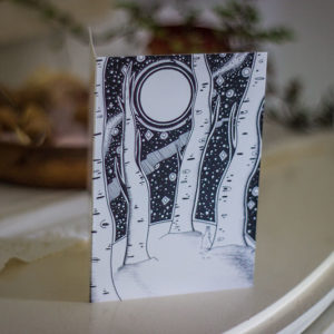 Snow Hare Winter Magic Card